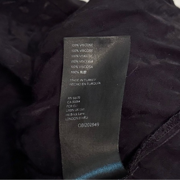 Anthropologie Stacey Shimmer Black Tiered Tunic Dress XS - Picture 5 of 5